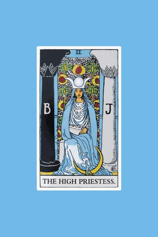 The High Priestess: 120 Blank Lined Pages, 6 X 9 College Ruled